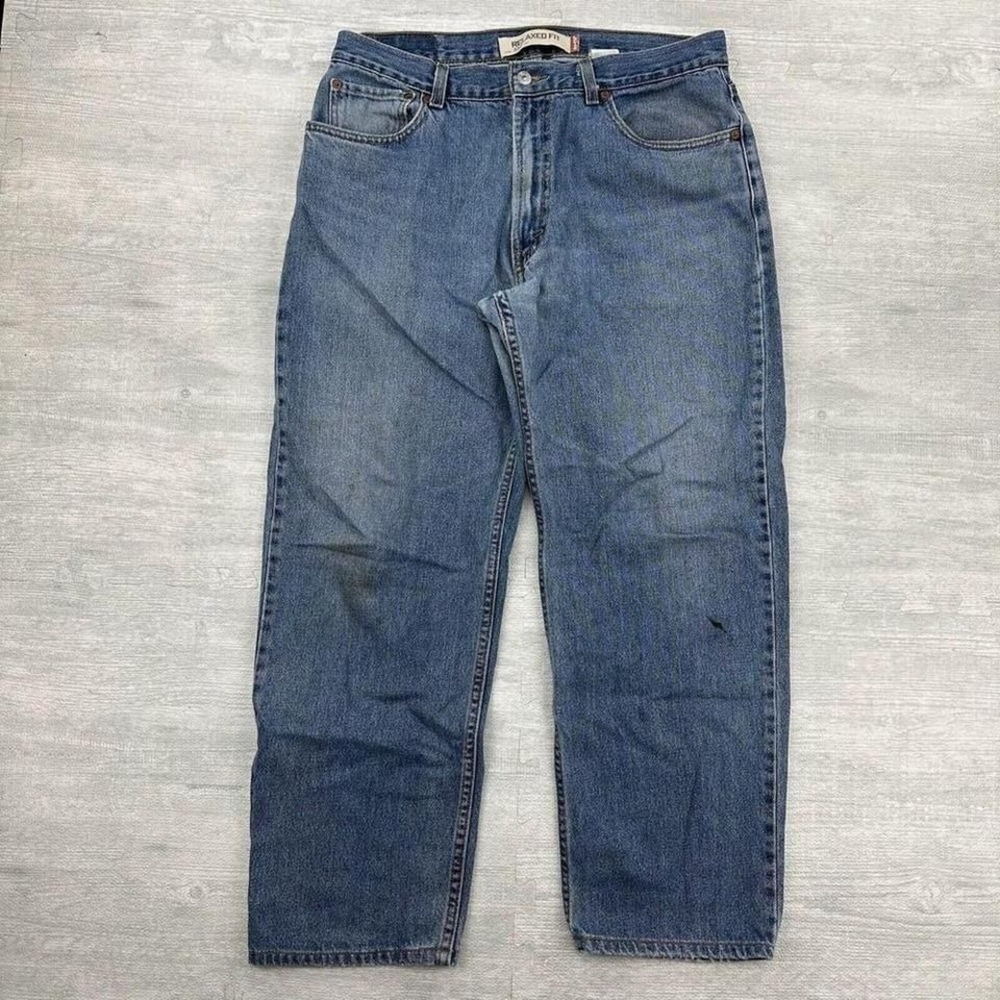 Vintage Levi's 550 Jeans Mens 36x30 Blue Light Wash‎ Denim Straight Fit Regular